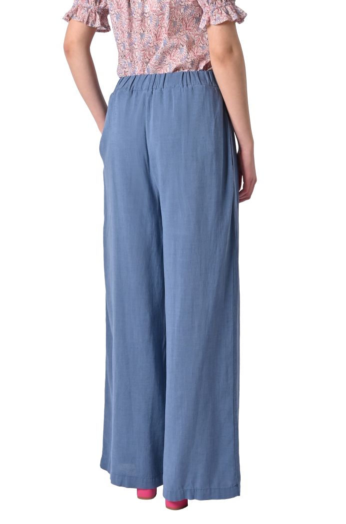 Pantalone fluido Milos misto lino di Sheare