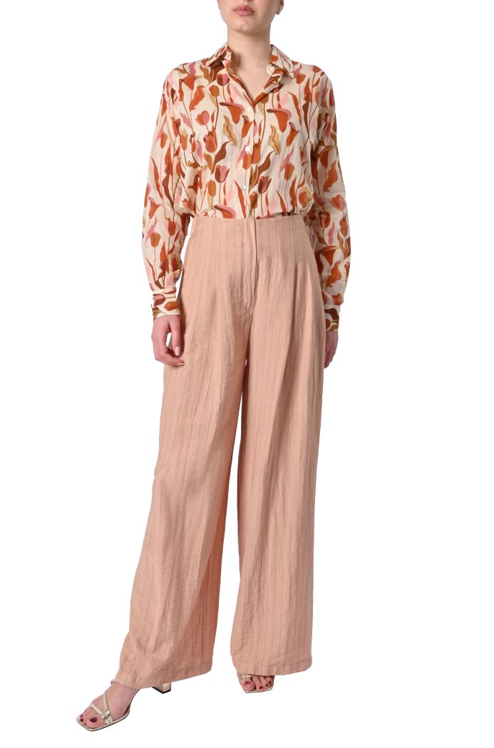 Pantalone fluido Zante misto lino di Sheare