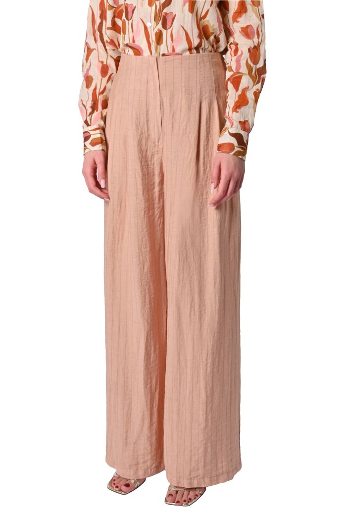 Pantalone fluido Zante misto lino di Sheare
