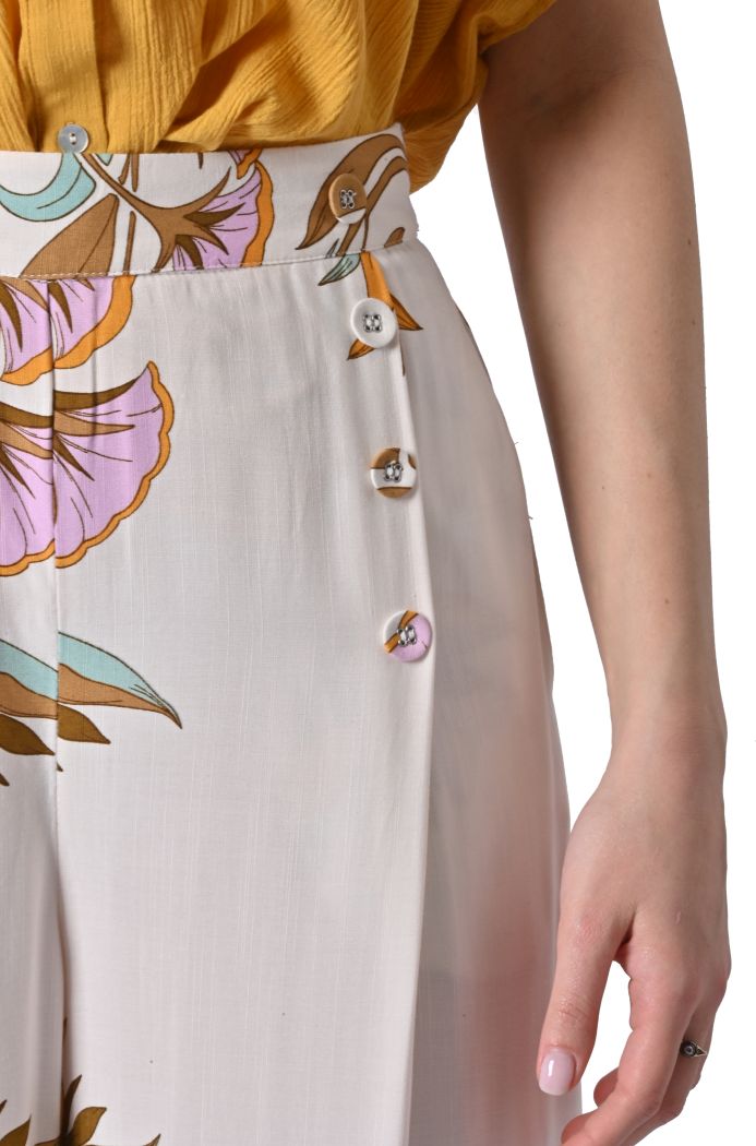 Pantalone Nynfea stampato di Orfeo