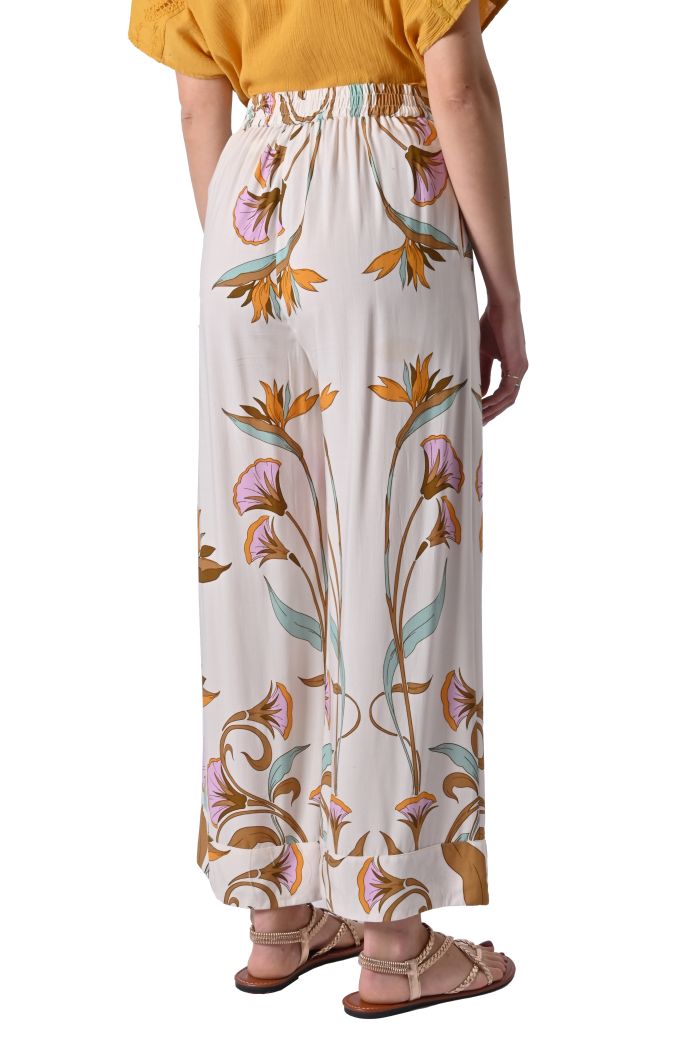 Pantalone Nynfea stampato di Orfeo