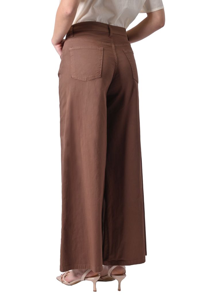Pantalone Palazzo in cotone elasticizzato di Sheare