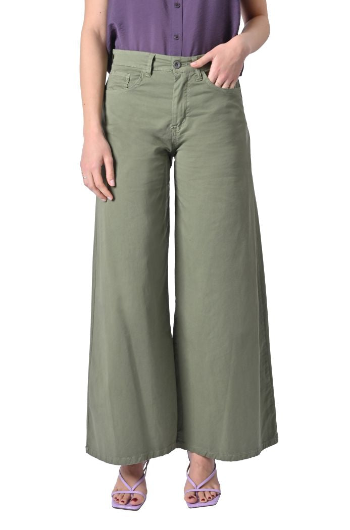Pantalone Palazzo in cotone elasticizzato di Sheare