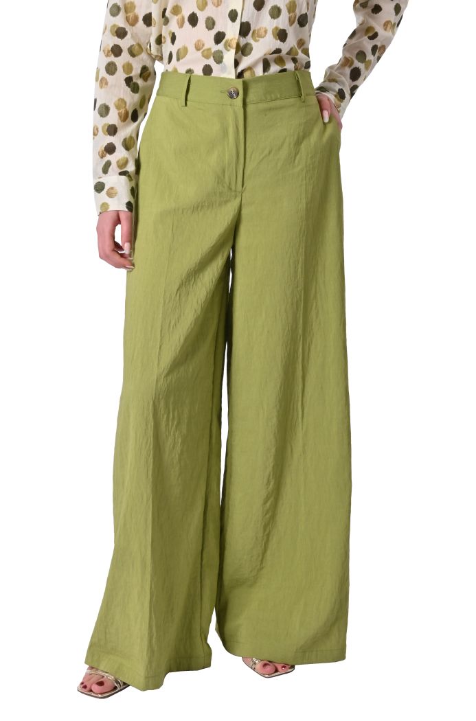 Pantalone palazzo Naxos misto lino di Sheare