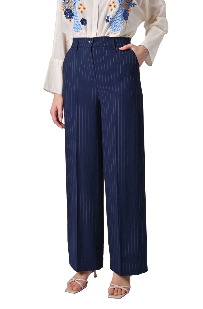 Pantalone Perlony a righe di An'ge