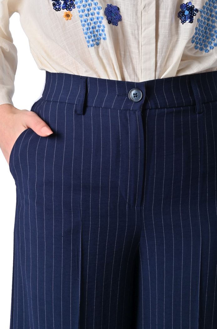 Pantalone Perlony a righe di An'ge