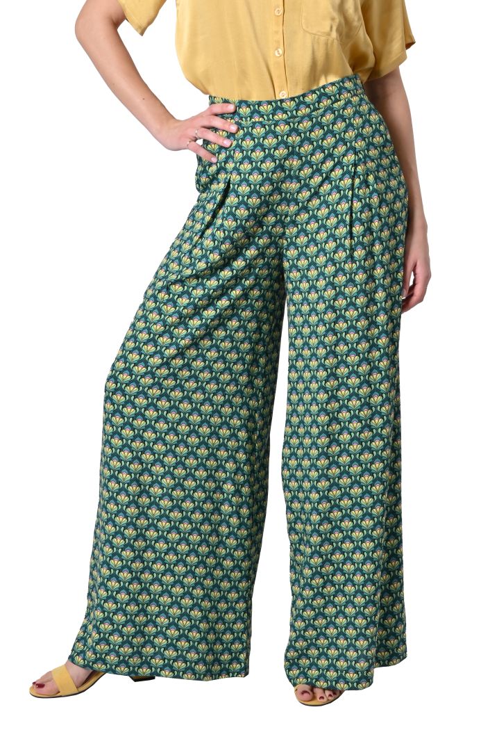Pantalone Toulouse in viscosa stampata di King Louie