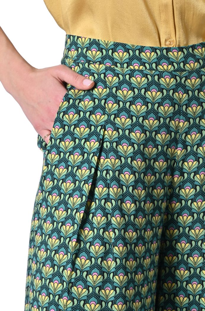 Pantalone Toulouse in viscosa stampata di King Louie