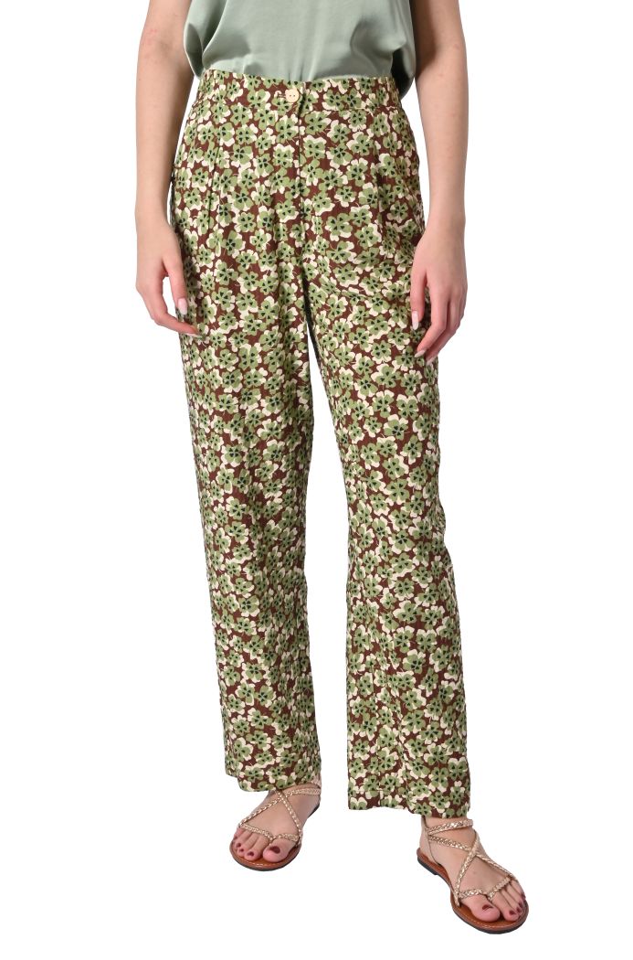 Pantaloni Lucky stampa quadrifogli di Nice Things