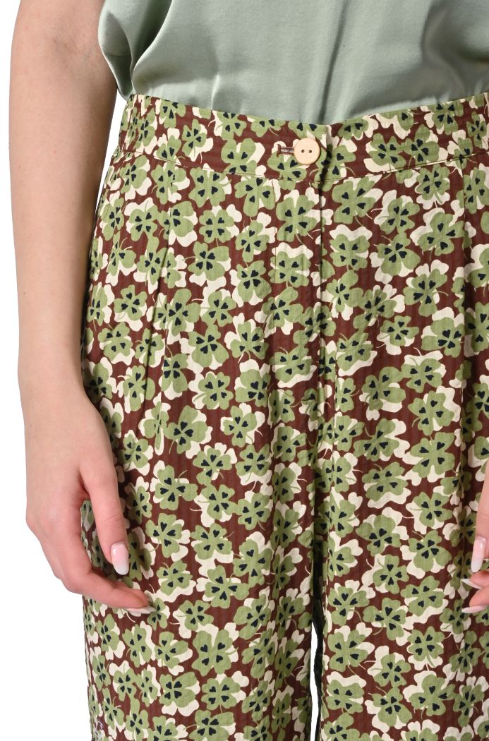 Pantaloni Lucky stampa quadrifogli di Nice Things