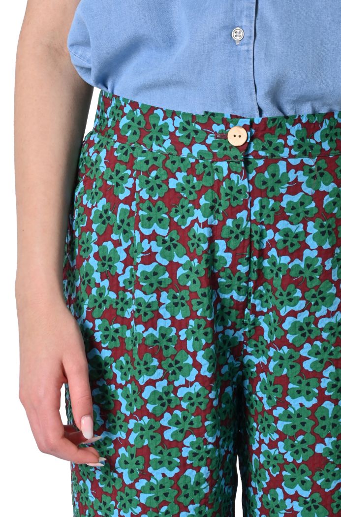 Pantaloni Lucky stampa quadrifogli di Nice Things