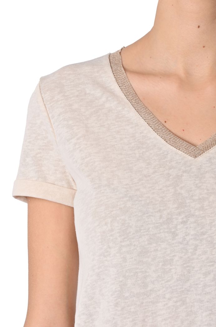 T-shirt Pepito scollo lurex di Grace & Mila