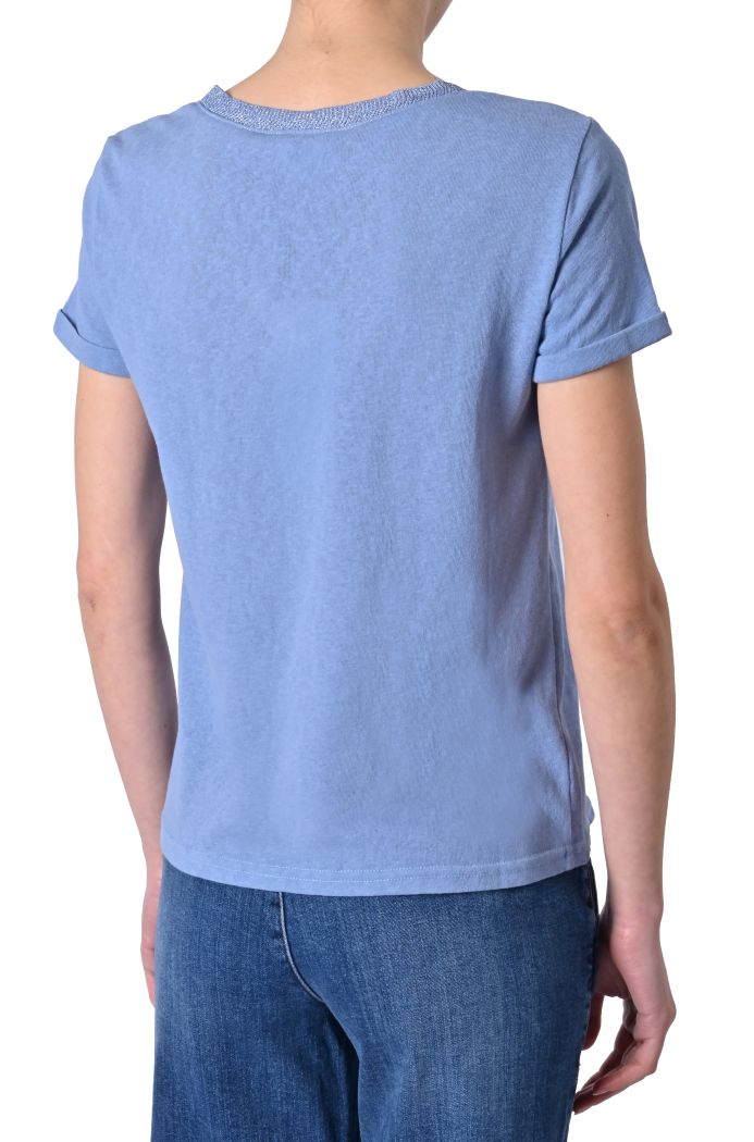 T-shirt Pepito scollo lurex di Grace & Mila