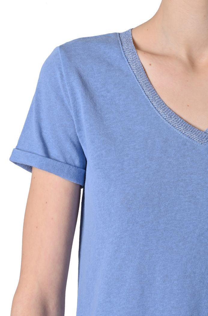 T-shirt Pepito scollo lurex di Grace & Mila