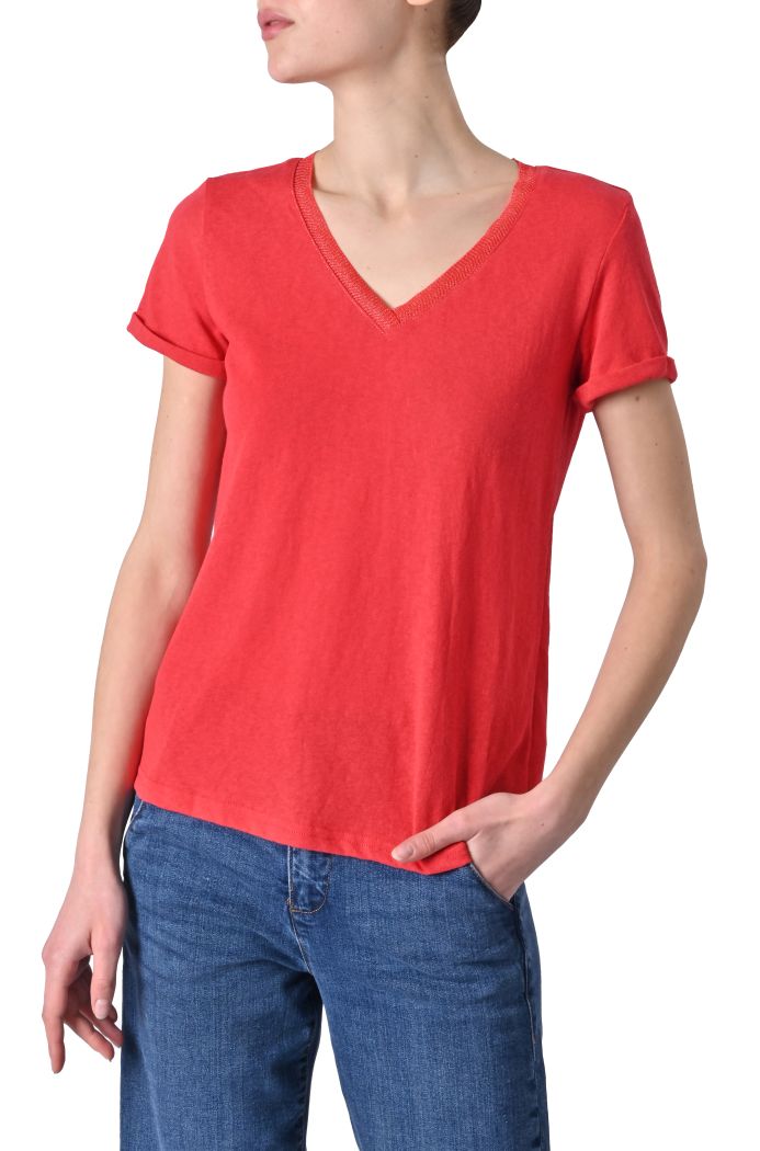 T-shirt Pepito scollo lurex di Grace & Mila