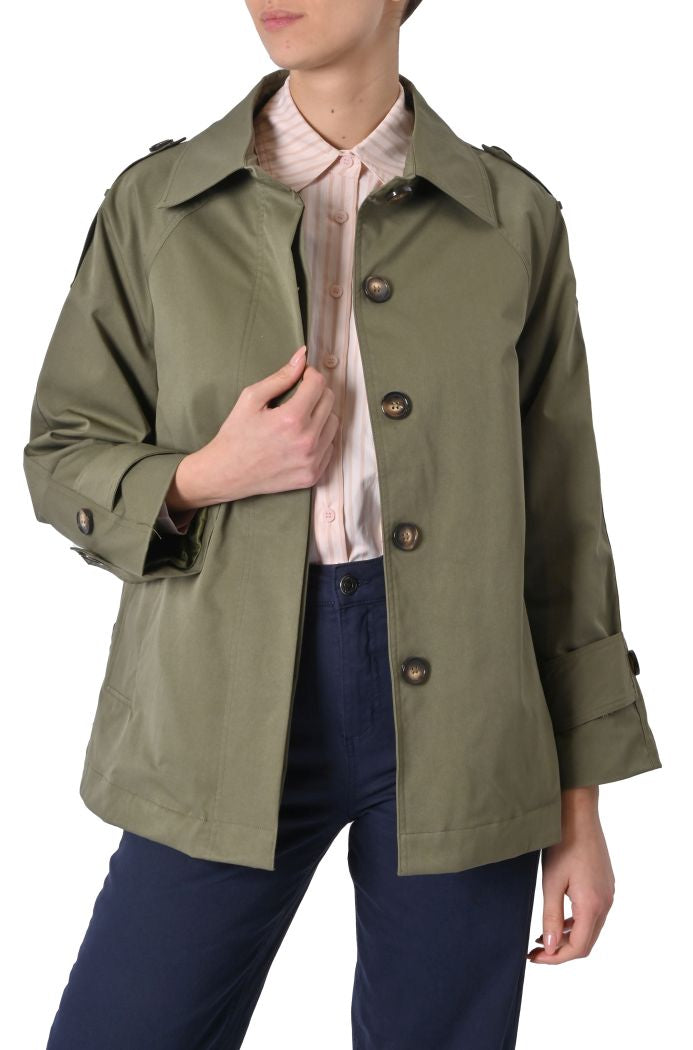 Trench corto Lauren collo camicia di Attrait
