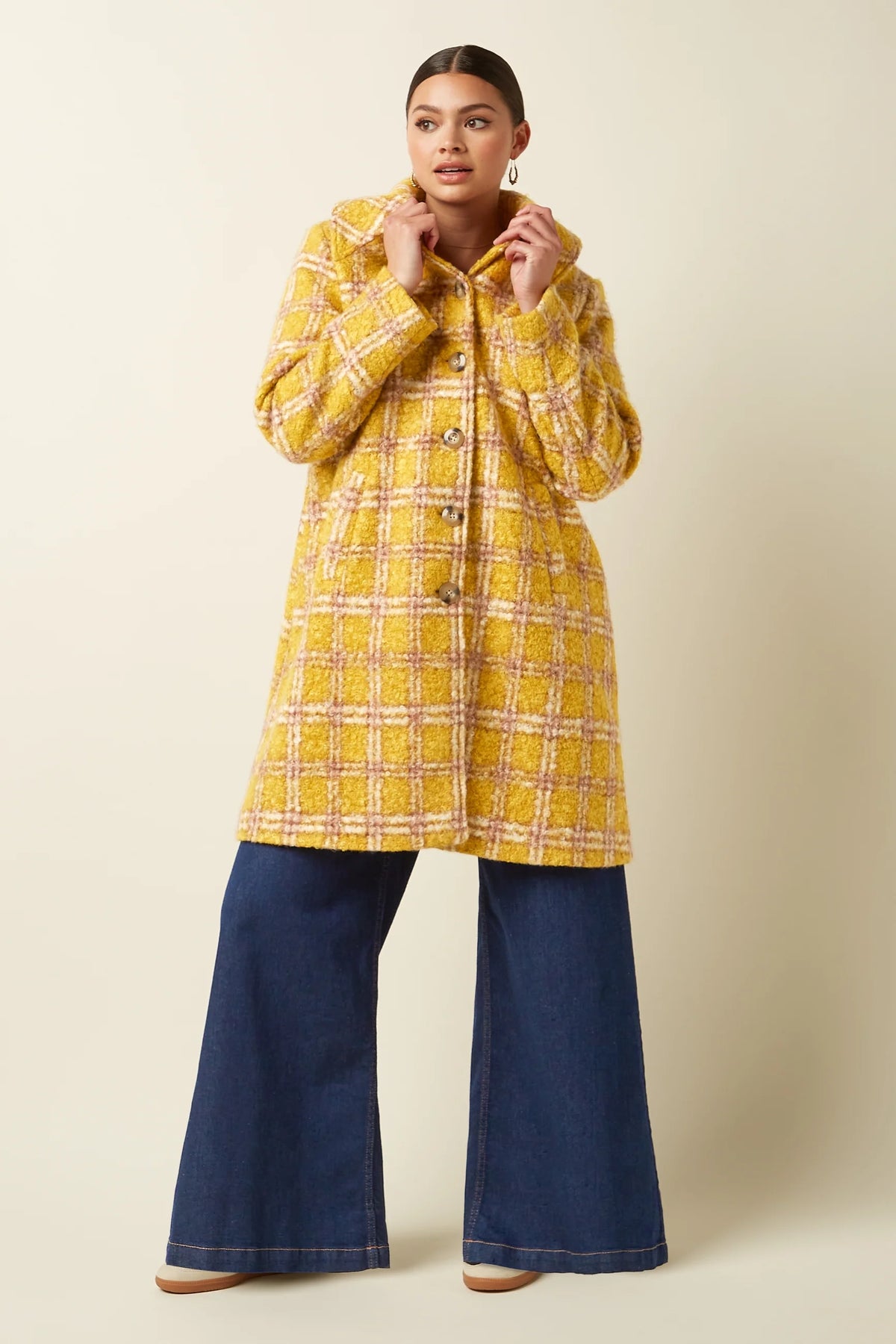 King Louie – Cappotto Anais fantasia a quadri Mercury