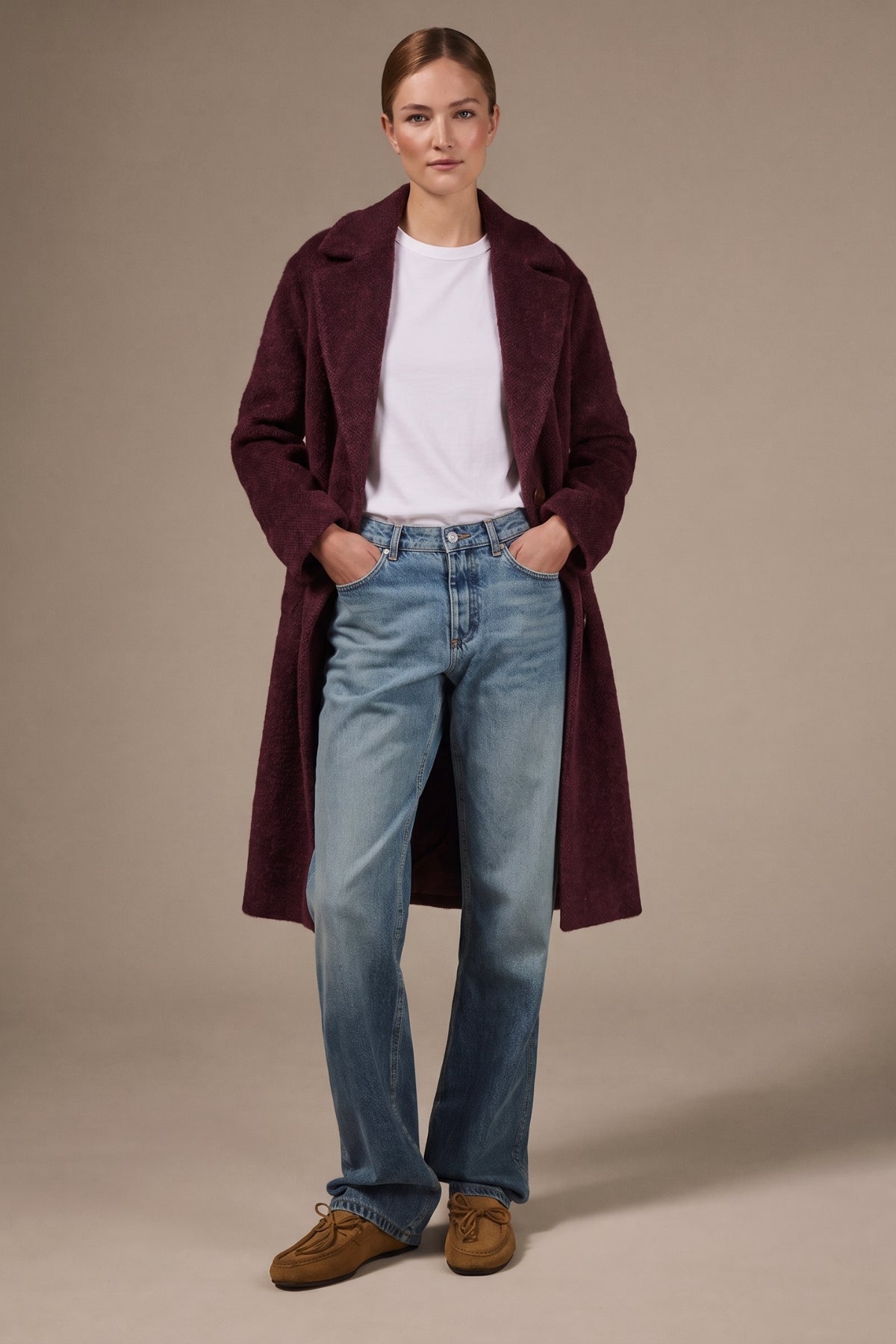 Ethic - Cappotto Garfield - MELANZANA