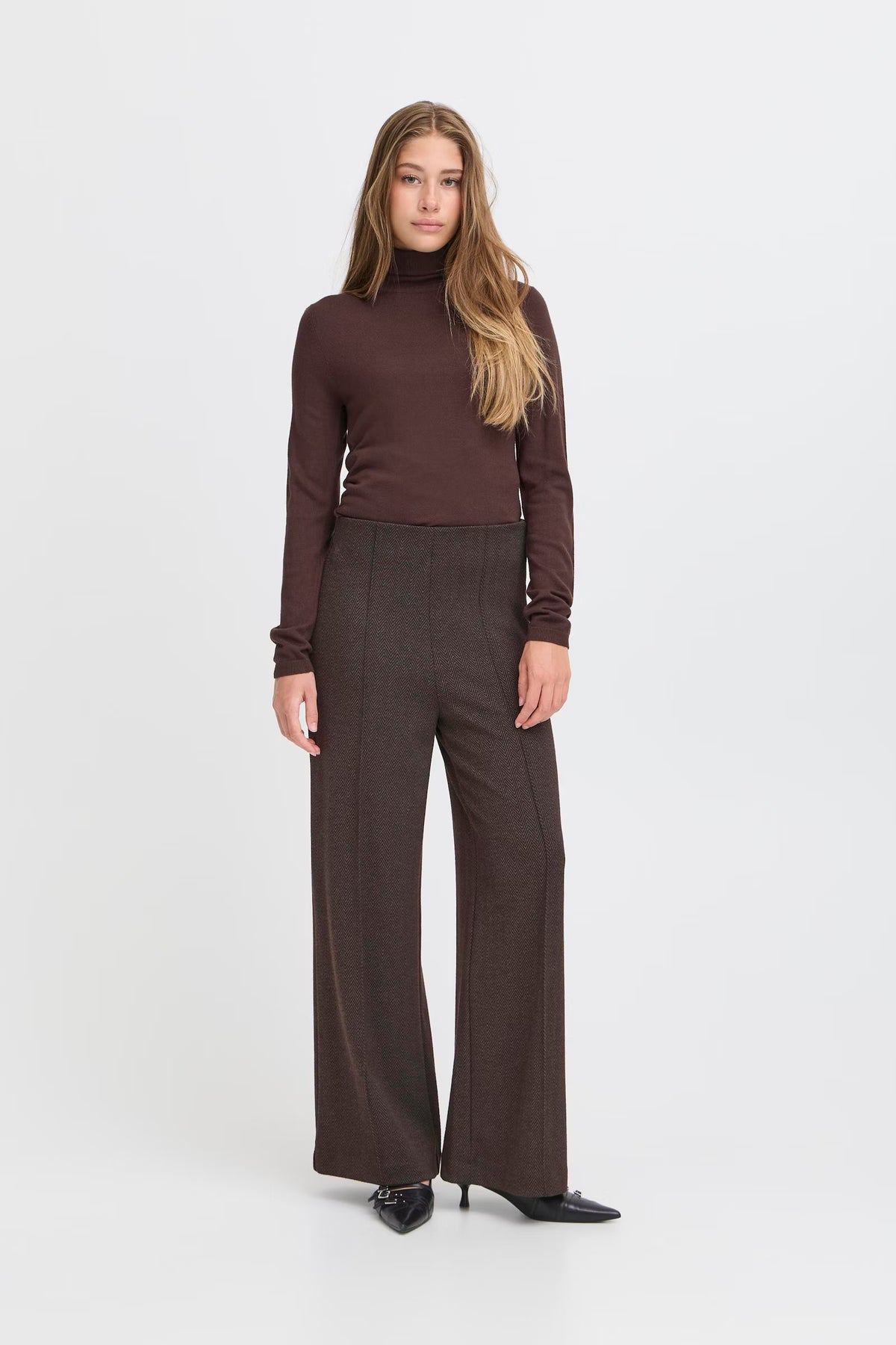Ichi – Pantalone Kate Jacquard