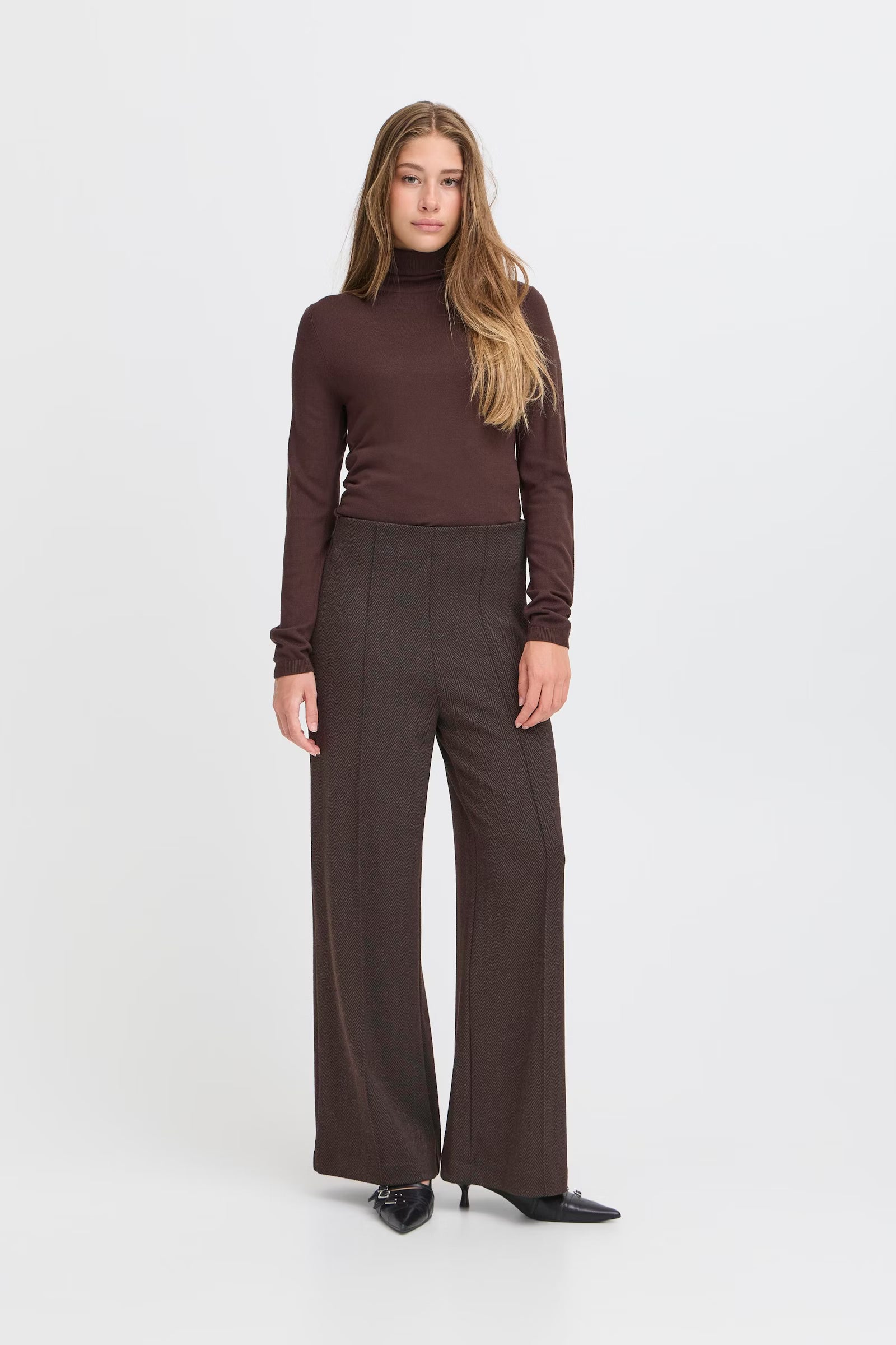 Ichi – Pantalone Kate Jacquard