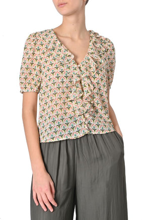 Camicia Falls fantasia e rouches di Traffic People