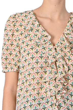 Camicia Falls fantasia e rouches di Traffic People