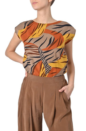 Blusa Zolea stampa safari di King Louie