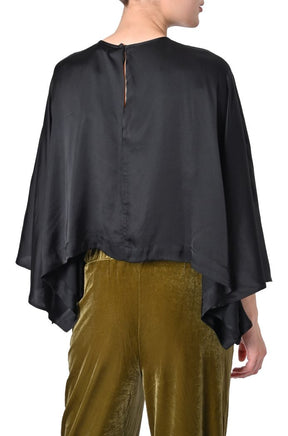 Blusa Serge oversize satinata di Karma Koma