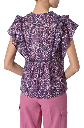 Blusa Telma stampa arabesque di Orfeo