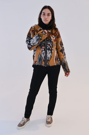 Bomber Jacquard in maglia di Sheare