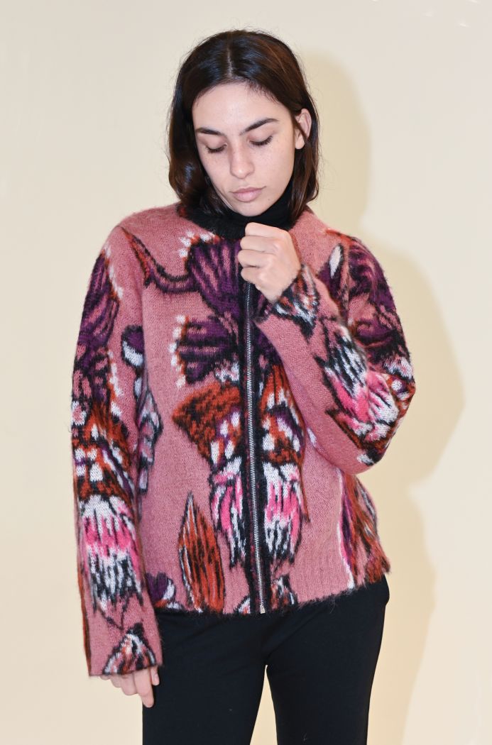 Bomber Jacquard in maglia di Sheare