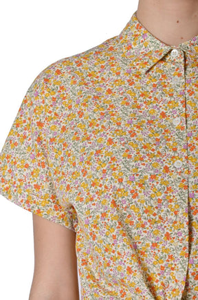 Camicia crop di FRNCH stampa fiorellini