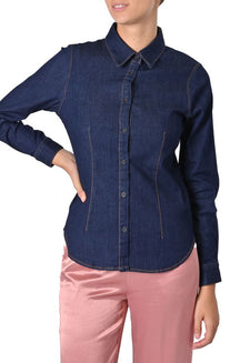 Camicia Chicago slim in denim di Fransa