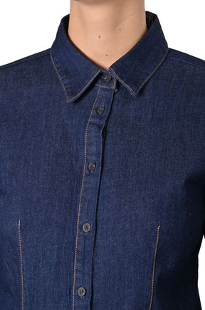 Camicia Chicago slim in denim di Fransa