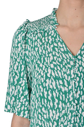 Camicia stampa astratta da donna di Suncoo