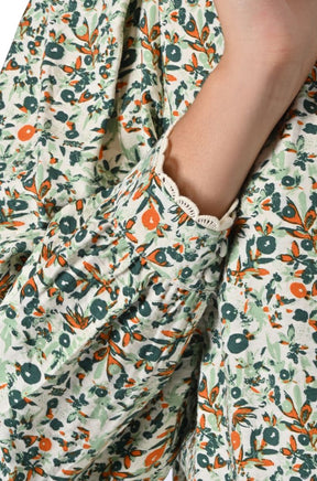 Camicia a fiorellini da donna di Atelier Rêve a maniche a palloncino