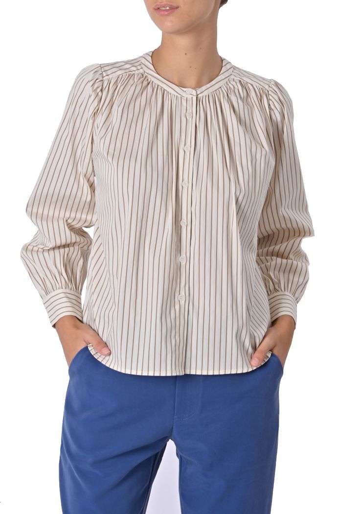 Camicia Noreene cotone rigato di Grace & Mila