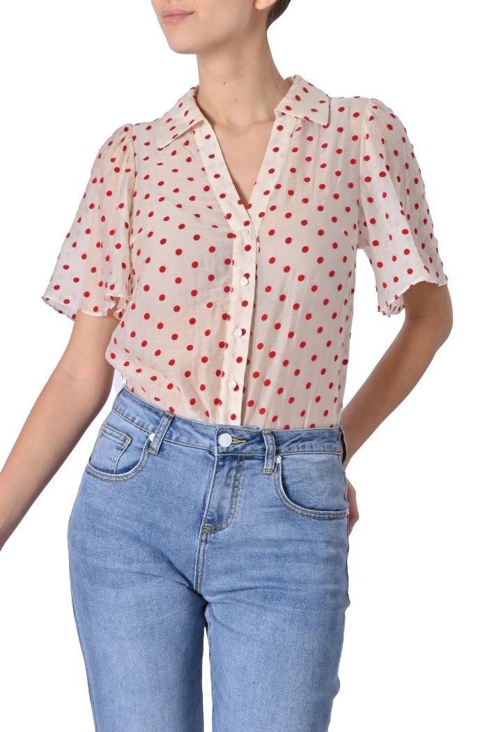 Camicia Claude a pois di Traffic People