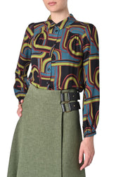 Camicia in viscosa di King Louie con stampa grafica