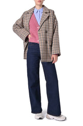 Giaccone oversize a fantasia quadri di di B•young