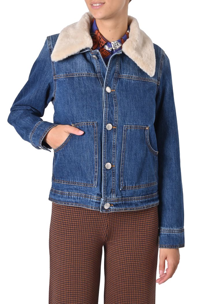 Giubbino oversize Eleonor in denim di Suncoo