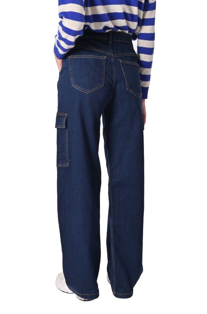 Pantalone jeans cargo di Fransa con tasche