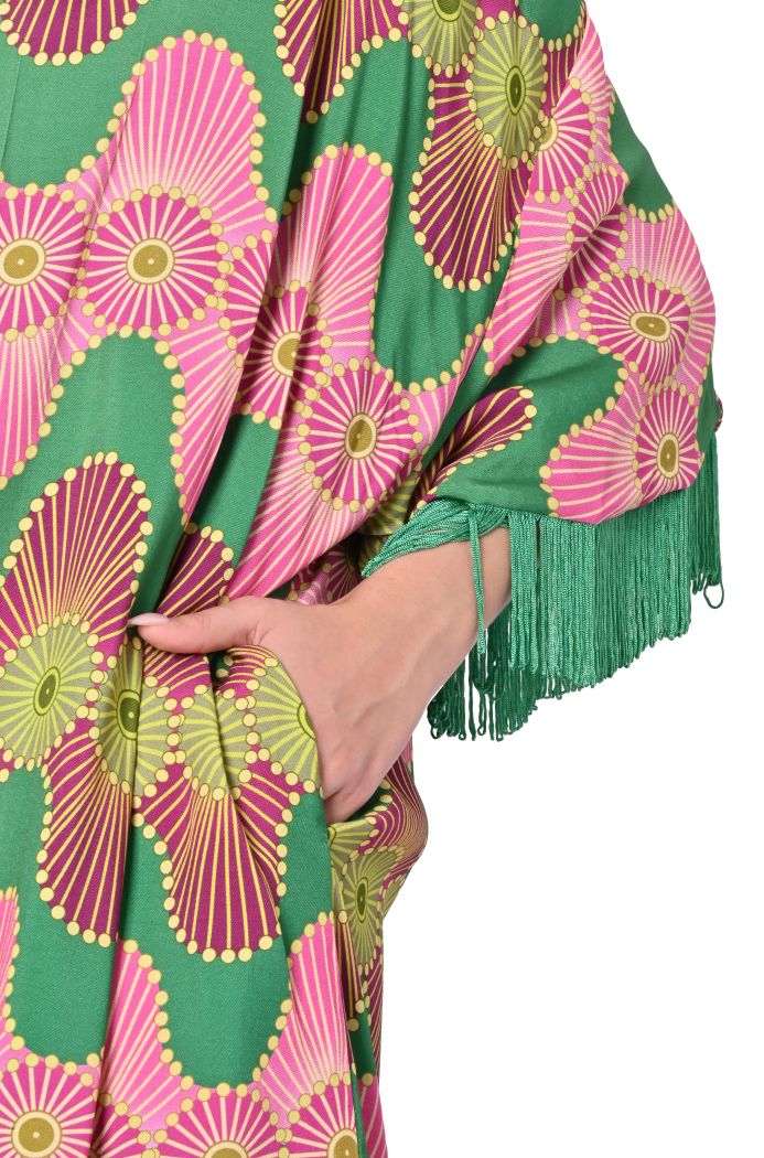 Kimono corto con frangia di Wu'Side