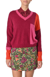 Maglia color block di Grace & Mila in misto kidmohair