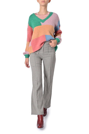 Pantalone in misto viscosa di Sheare a quadretti