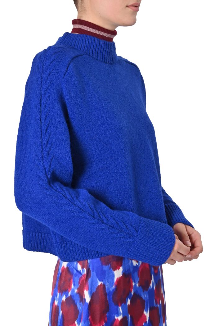 Maglia a lupetto oversize bluette di An'ge - Bec Store