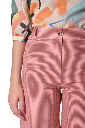 Pantalone corto in cotone rigato di Sheare