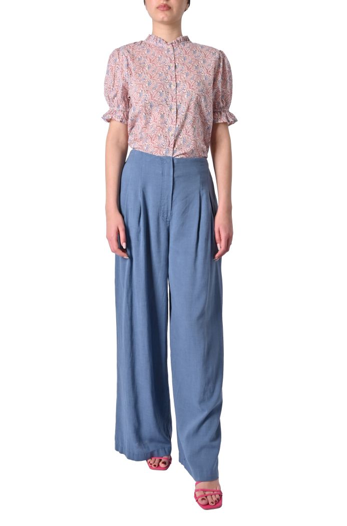 Pantalone fluido Milos misto lino di Sheare