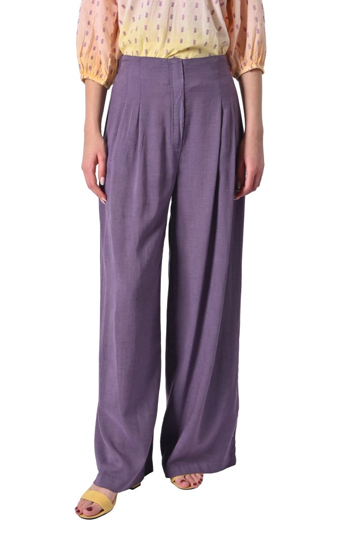 Pantalone fluido Milos misto lino di Sheare