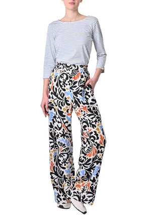 Pantalone Jahel misto lino fantasia di Suncoo